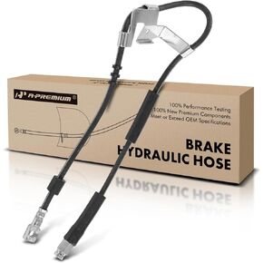 A-Premium Front Driver Brake Hydraulic Hose Compatible with Dodge Models - Ram 1500, Ram 2500, 1995 1996 1997 1998 1999, 4WD, 4-Wheel ABS - Replace# 52008897