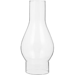 NUOBESTY Kerosene lampshade Chimney lamp Cover Chimney Sconce for Lamps Kerosene Light Shade Lamp Chimney Shade Replacement Clear Lamp Shade Chimney Tube Small lamp Oil Glass Pillar Shiny