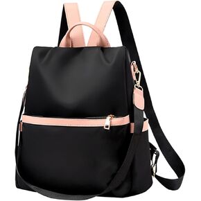 Backpack Purse for Women, Anti Theft Backpack Fashion Backpack Purse, Womens Backpack Purse Cute Backpack, Travel Backpack Satchel Handbags Ladies Shoulder Bags Multi Purpose Design (Black)