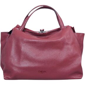 Algedi Handbag, Genuine Leather Made in Italy