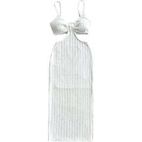 SOLY HUX Women's Cut Out Bodycon Sweater Dress Sleeveless Midi Dress Vacation Slit Cami Dresses