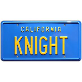 Celebrity Machines Knight Rider | Knight | Metal Stamped License Plate