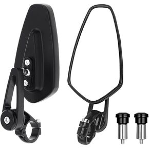 Motorcycle Mirrors - Bar End Mirrors，4.1 Inch Motorcycle Mirrors，Universal Handlebar Rear View Mirrors Compatible With Most Honda Grom, Yamaha, Kawasaki, Ducati, Suzuki And More