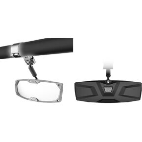 Seizmik Halo-R UTV Rear View Mirror for 1.875 Inch and 2 Inch Round Tube UTV Models | Fits select Can Am, Kawasaki, Yamaha, Honda and Kubota Models | ABS Bezel