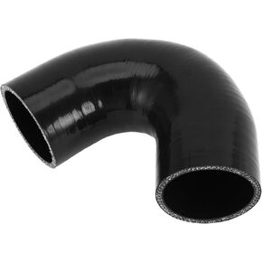X AUTOHAUX 1 Pcs 60mm/2.36" ID 90mm/3.54" Length 135 Degrees Black Car Silicone Hose Coolant Hose Universal