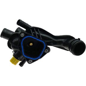Engine Coolant Thermostat Assembly W/Housing for 2007-2013 Mini Cooper 2011-2012 Mini Cooper Countryman 1.6L I4 Replace 11 53 7 534 521 11537534521 11538699290 11 53 8 699 290 1336Z6 902-812 902812