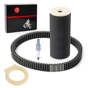 MOTO1988 Heavy Duty Drive Belt and Air Filter Foam for Yamaha Grizzly 660 2002 2003 2004 2005 2006 2007 2008 OEM 5KM-17641-01-00 5KM-17641-00-00