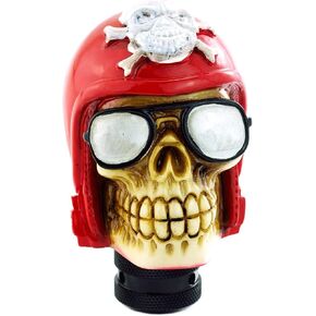 Abfer Skull Shifter Knob Manual Gear Shifting Stick Gear Knobs Cool Shape Fit Most Automatic Transmission Vehicles