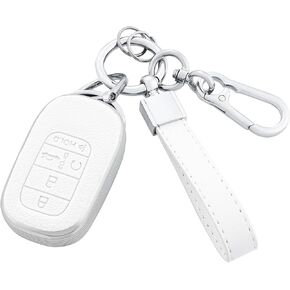 Key Fob Cover with Keychain For 2022 2023 2024 Accord Civic HR-V CR-V Pilot Smart Remote Key Case