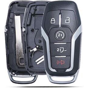Remote Key Fob Case Shell Cover for Ford F150 F250 F350 2015 2016 2017 (FCC ID:M3N-A2C31243300 P/N:164-R8117) 5 Buttons, Key Fob Cover Replacement