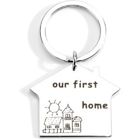 Housewarming Keychain,House Door Keychain,New Home Gifts,Personalised Keyring,Congratulations on Moving Gift,Housewarming gifts,Friend Gifts,New Home Gifts for Couples