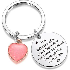 ZNOSVEI Supervisor Gifts For Women Men Boss Gift Boss Day Gifts For Women Leadership Gift Supervisor Appreciation Gifts Mentor Jewelry Supervisor Birthday Keychain Manager Gift Pm Gift