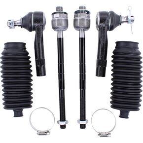 ApplianPar Front Inner and Outer Tie Rod Ends with Boot for Ford Explorer Ranger Mercury Mountaineer for Mazda B2300 B2500 B3000 B4000
