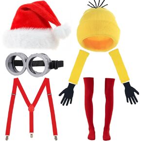 7 Pcs Cute Costume Accessories for Adult Christmas and Halloween Cosplay Party Women's Costume Set Adult Teenager Friends Halloween Christmas Costume Matching