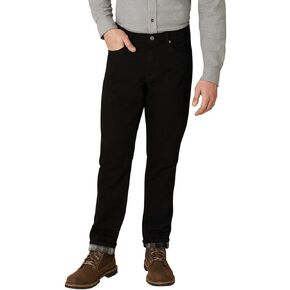 Eddie Bauer Flannel Lined Denim Straight Pants (as1, Waist_Inseam, Numeric_40, Numeric_34, Black)