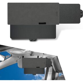 ZKFAR 1 PC Car Sun Visor Extender, 12.2" x 5.9" Retractable Multi-Function Sun Visor Protector, Portable Anti-Fog/Snow Blindness/Uv/Glare Pc Board, Universal Car Interior Accessories (Black)