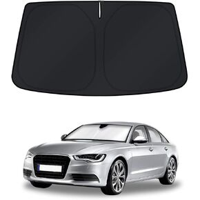 KUST Windshield Sun Shade for Audi A6 Accessories 2019-2024 2025 Window Shade Sun Visor Cover Foldable Blocks UV Rays Keep Your Car Cooler