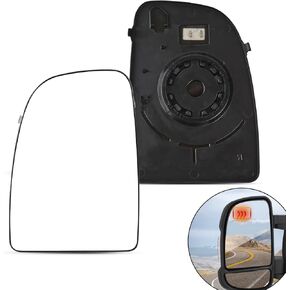 AUTOXBERT Passenger Side Mirror Glass for Ram Promaster 1500 2500 3500 2014 2015 2016 2017 2018 2019 2020 2021, Heated Mirror with Backing Plate, Replace CH1321376