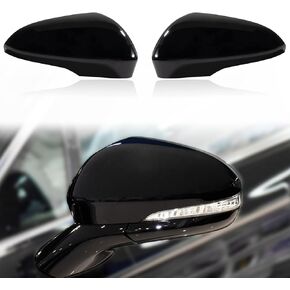Car Rearview Mirror Cover Cap Housing Protective Cover for Exterior Mirrors Fit for Ford Fusion 2013-2018【Only for North American Version with Turn Signal】‎A02RVP1201ABK (Black, Right Side)