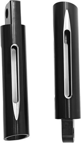 2 Pcs Motorcycle Rear Footpegs CNC Cut Threaded Mounting Foot Pegs Footstool Pedals Replacement for Harley Sportster Road King Electra Glide Fat Bob Dyna Touring Black in Kuwait
