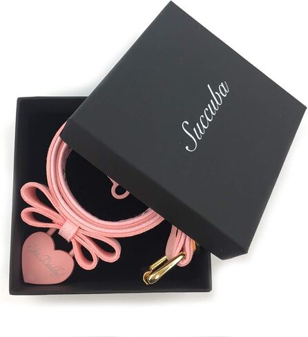 Succuba Bell Choker Collar Necklace Lolita Bow Padlock Collar Choker Necklace Kitty Velvet Necklace for Women and Men in Kuwait