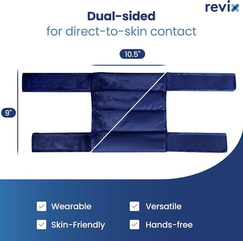 REVIX Microwave Heating Pad for Knee Pain Relief & Arthritis Elbow,Muscle and Joint, Microwavable Heated Knee Wrap for Tennis Elbow Treatment, Men and Women in Kuwait