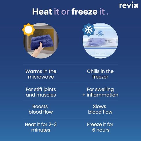 REVIX Microwave Heating Pad for Knee Pain Relief & Arthritis Elbow,Muscle and Joint, Microwavable Heated Knee Wrap for Tennis Elbow Treatment, Men and Women in Kuwait
