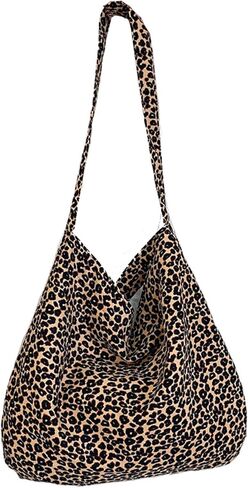 Leopard Shoulder Bag for Women Soft & Lightweight Large Tote Purse Handbag Travel Satchel Women's Gift in Kuwait
