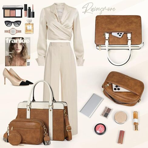 محافظ وحقائب يد للنساء من رينمور، حقيبة يد كبيرة وحقائب يد للعمل والسفر ومحفظة كروس ومجموعة حقائب يد مكونة من 3 قطع in Kuwait