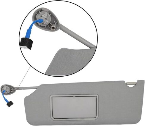 Driver Left Side Sun Visor Compatible with Honda Pilot 2017-2021,for Honda Ridgeline 2018-2020 Sun Visor Replace# 83280-TG7-A12ZA Car Sun Shade with Light and Mirror (Beige-Driver Left) in Saudi Arabia