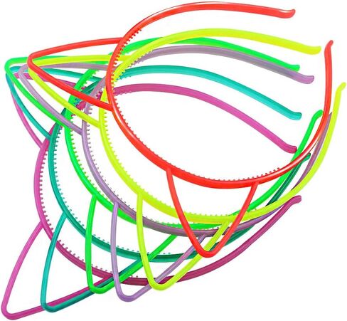 24 Pcs Glow in the Dark Headbands, luminous Hairhoop Hair Band Hair Accessories for Party, Festival,Concert in Saudi Arabia