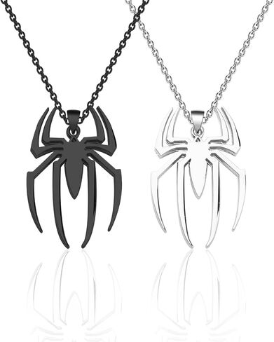 FUSTMW Spider Necklace Set Super Inspired Hero Gifts Spider Jewelry Gifts for TV Movie Fans Halloween Spider Gifts in Saudi Arabia