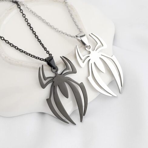 FUSTMW Spider Necklace Set Super Inspired Hero Gifts Spider Jewelry Gifts for TV Movie Fans Halloween Spider Gifts in Saudi Arabia