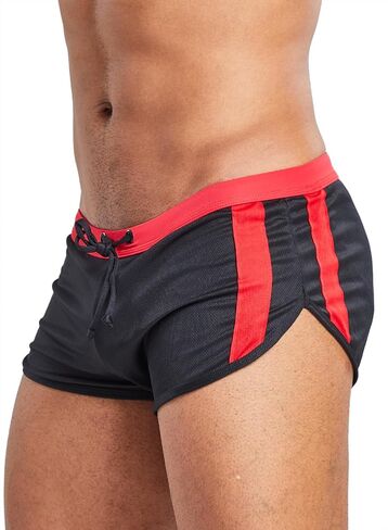 MIZOK Mens 3" Workout Running Shorts Bodybuilding Gym Quick Dry Athletic Shorts in Kuwait