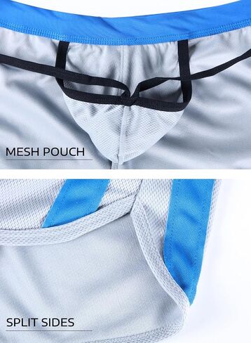 MIZOK Mens 3" Workout Running Shorts Bodybuilding Gym Quick Dry Athletic Shorts in Kuwait