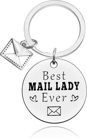 Appreciation Keychain Gifts for Mail Lady Postal Worker Keyring Gift Retirement Thanksgiving Birthday Gift for Mail Carrier in Saudi Arabia