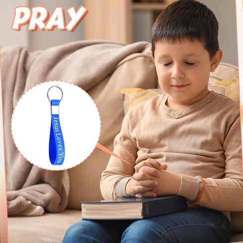 Sasylvia 100 قطعة يسوع يحبك سيليكون سلاسل المفاتيح المسيحية الكتاب المقدس الآية سلاسل المفاتيح السائبة ملهمة الدينية سيليكون سلسلة المفاتيح المسيحية هدية للكنيسة (متعددة الألوان، الكلاسيكية) in Kuwait