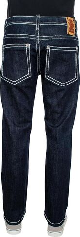 Men's Premium Straight Fit Denim Jeans Sizes 28-38 Style:WB51 in Saudi Arabia
