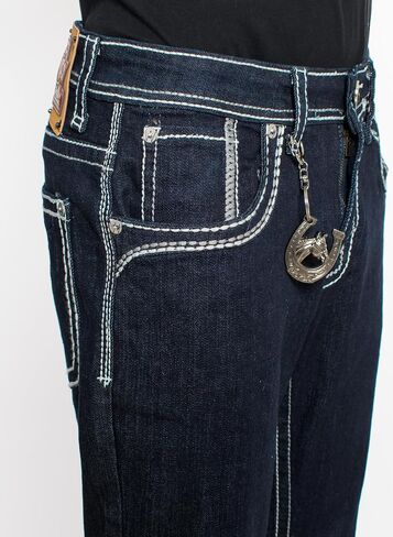 Men's Premium Straight Fit Denim Jeans Sizes 28-38 Style:WB51 in Saudi Arabia