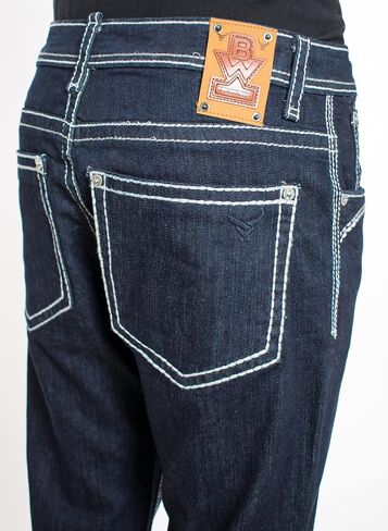 Men's Premium Straight Fit Denim Jeans Sizes 28-38 Style:WB51 in Saudi Arabia