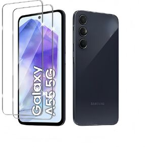 2 Pack for Samsung Galaxy A35 Screen Protector,[99H Hardness][HD][Eye protection] Tempered Glass