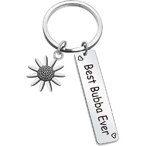 ZQEOU Bubba Gift Friendship Keychain Best Friend Jewelry Birthday Keychain Funny Bubba Gift