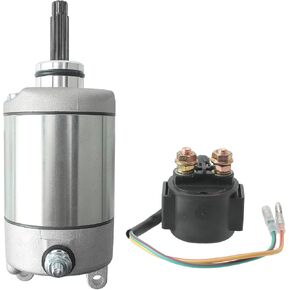 AUTOKAY Starter & Relay for Honda TRX400EX Fourtrax Sportrax 1999-2004 Fourtrax 400 EX 1999 2000 Sportrax 400 EX 2001-2004 Replaces SMU0214 57-2704 495752 410-54037 18608 HA-115 31200-HN1-000