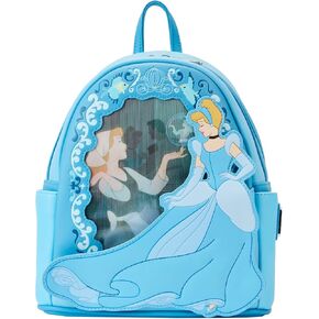 Loungefly Disney Cinderella Lenticular Princess Series Womens Double Strap Shoulder Bag Purse