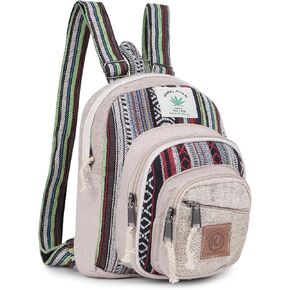 Natural Handmade Large Multi Pocket Hemp Nepal Backpack