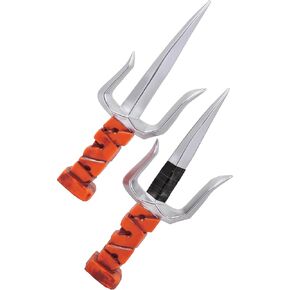 InSpirit Designs Teenage Mutant Ninja Turtles Movie Kids Raphael Costume Sais Accessory | Officially Licensed | Cosplay Accessory | Sai weapon prop