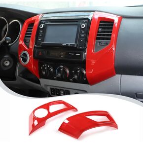 LLKUANG Car ABS Central Control Dashboard Air Outlet Frame Cover Trim Compatible with Toyota Tacoma 2011 2012 2013 2014 2015 Interior Accessories