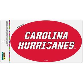 NHL Carolina Hurricanes Logo Automotive Car Refrigerator Locker Vinyl Euro Oval Magnet