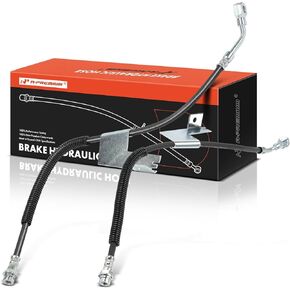 A-Premium Front Driver and Passenger Side Brake Hydraulic Hose Compatible with Select Chevrolet and GMC Models - Express 2500 3500 1996-2002, G30 1996, Savana 2500 3500 1996-2002, G3500 (Pack of 2)