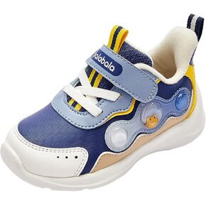 Balabala Unisex Toddler Fashion Walking Shoes, Hook and Loop Anti-Slip Toddler Shoes for Fall Winter